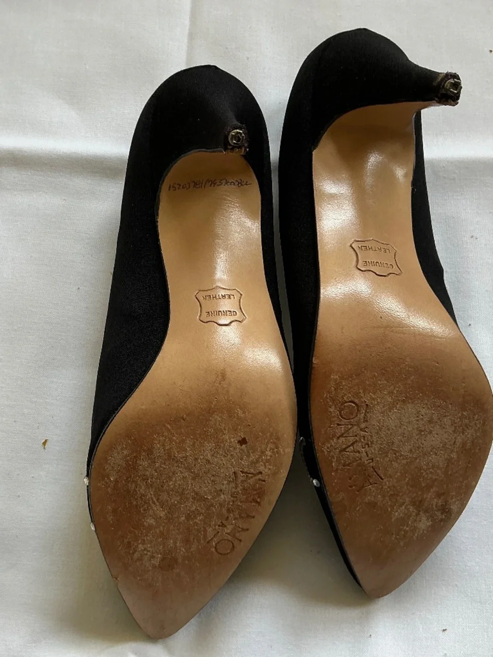 Amani rhinestone black pumps